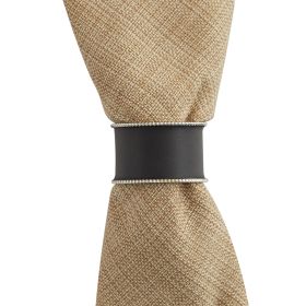 Black Beaded Cuff Napkin Ring