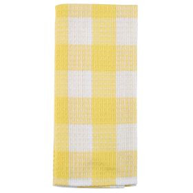 Wicklow Waffle Dishtowel - Yellow