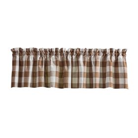 Wicklow Valance 14" L-Brown And Cream