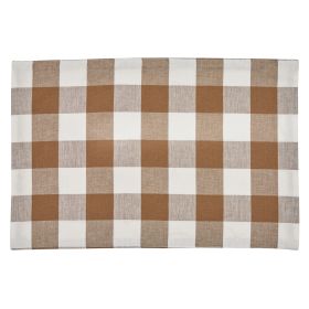 Wicklow Backed Placemat-Brown And Cream