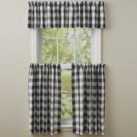 Wicklow Check Tiers - 36"L - Black & Cream