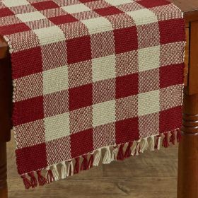 Wicklow Yarn Table Runner - 54"L - Garnet